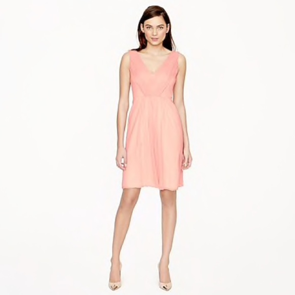 Jcrew Louisa dress in silk chiffon (vneck)